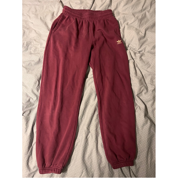 Adidas Maroon Sweatpants - Picture 1 of 6